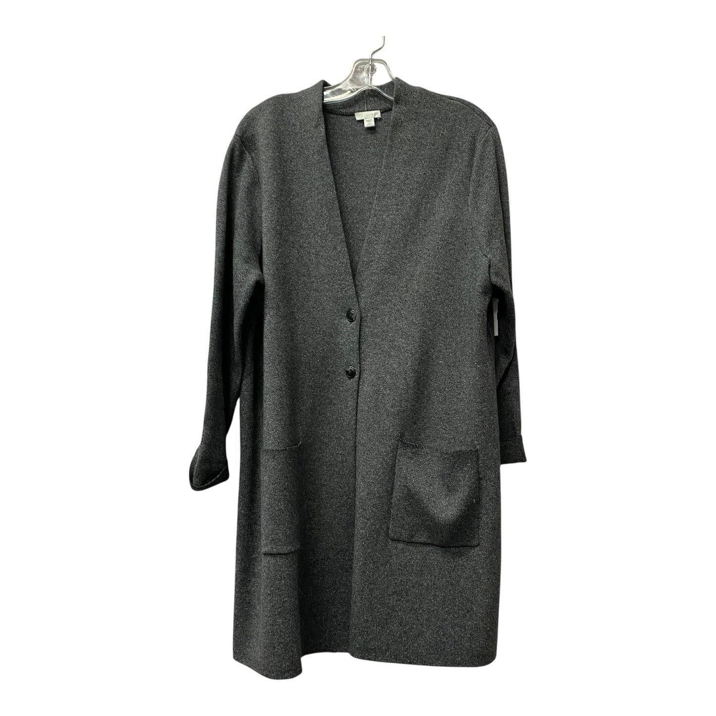 Sweater Cardigan By J. Jill In Grey, Size:Lp