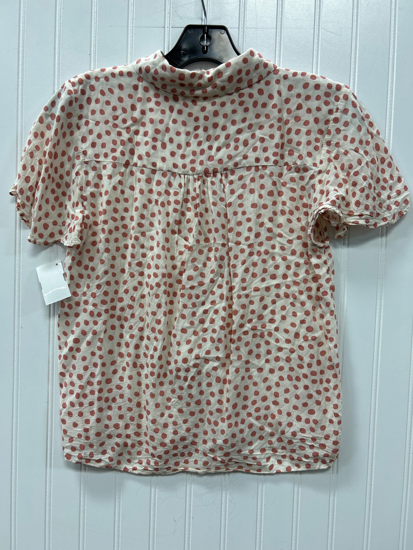 Blouse Ss By Mng In Polkadot Pattern, Size:S