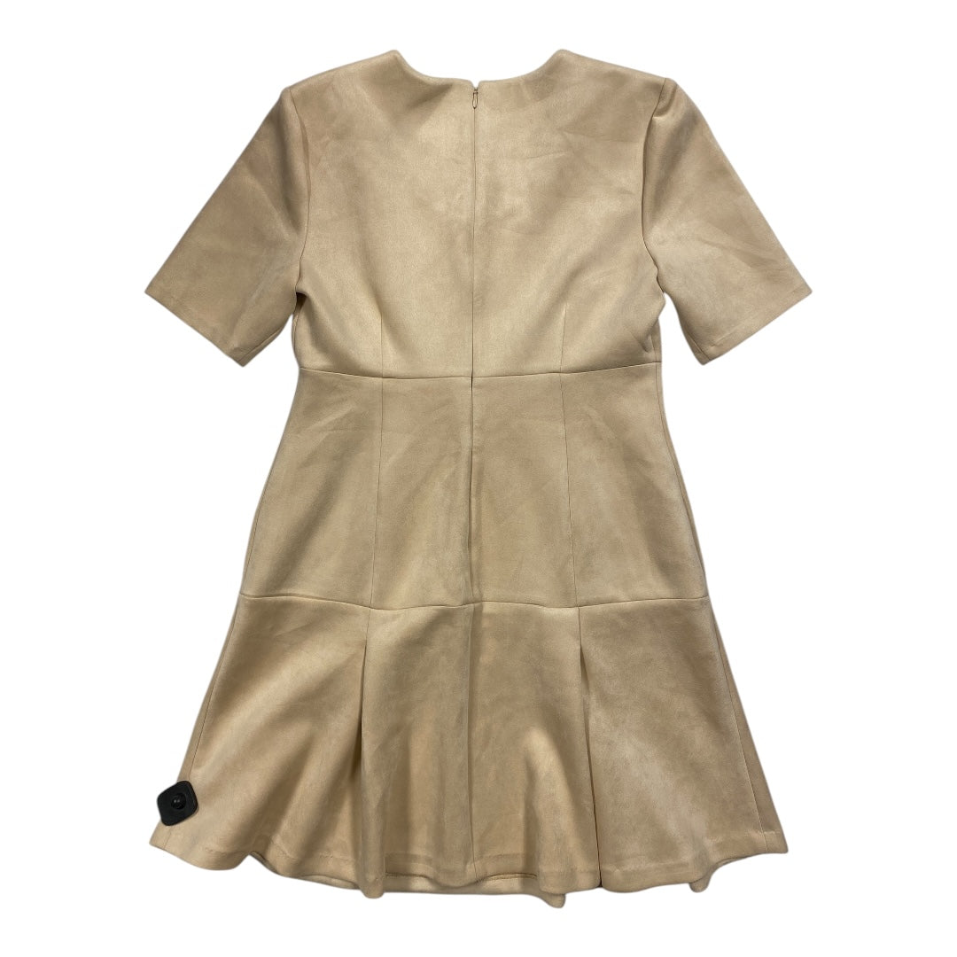 Dress Party Short By Calvin Klein In Beige, Size:12
