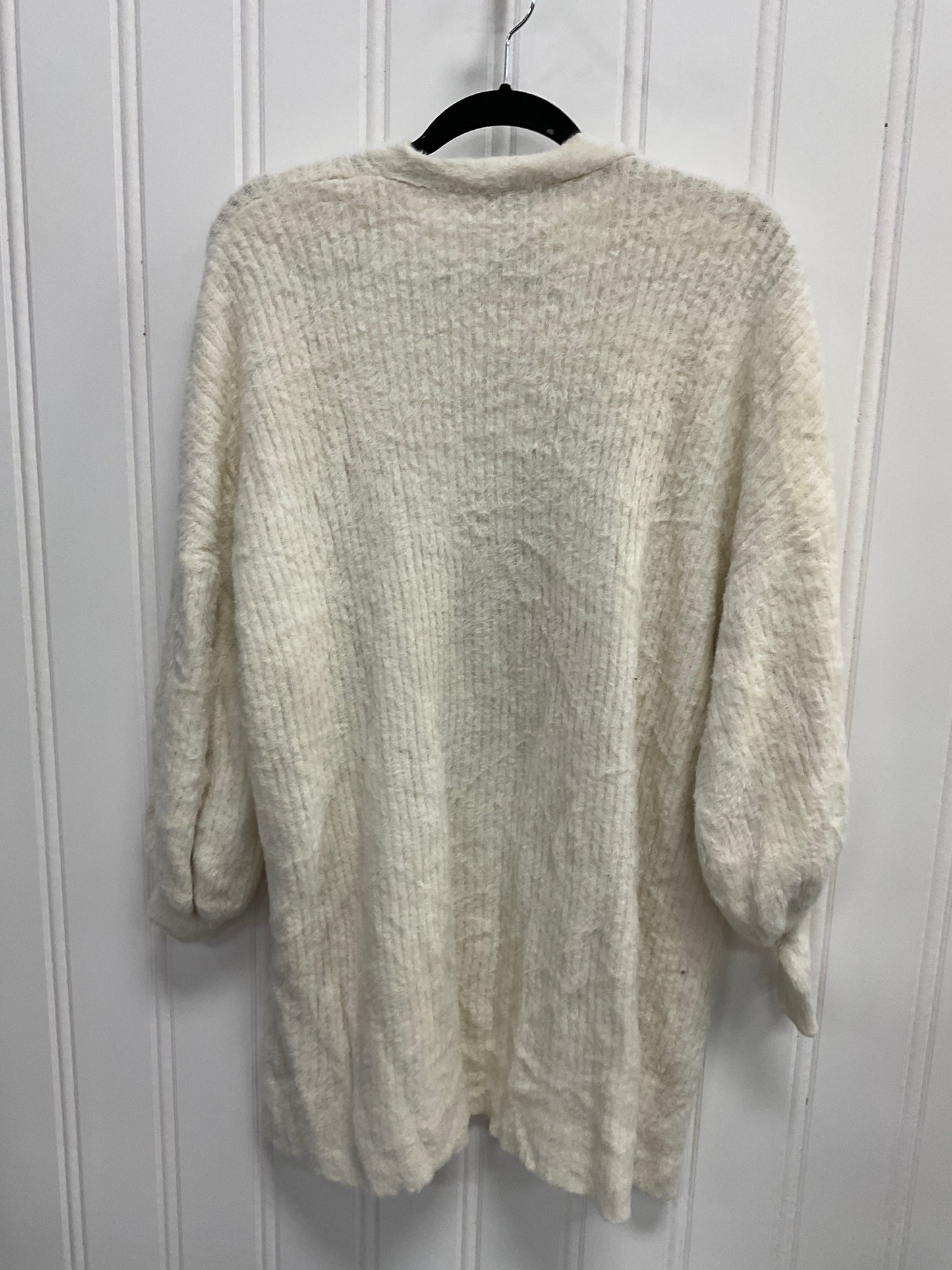 Cardigan By Express In Cream, Size:M