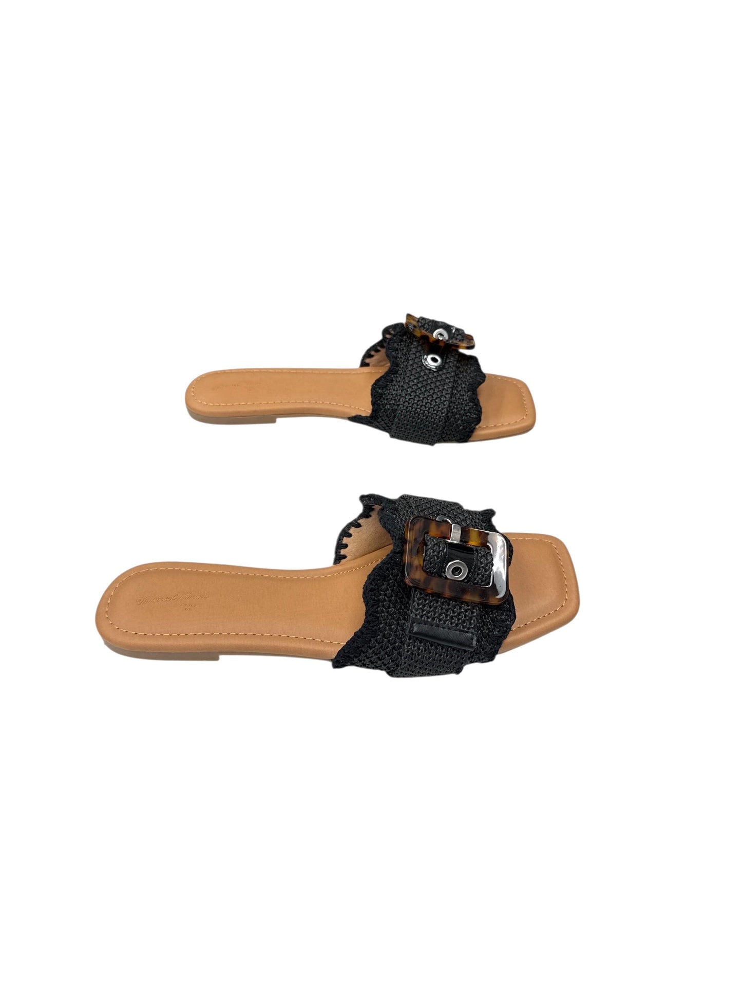 SANDALS FLATS by UNIVERSAL THREAD In BLACK, Size: 10
