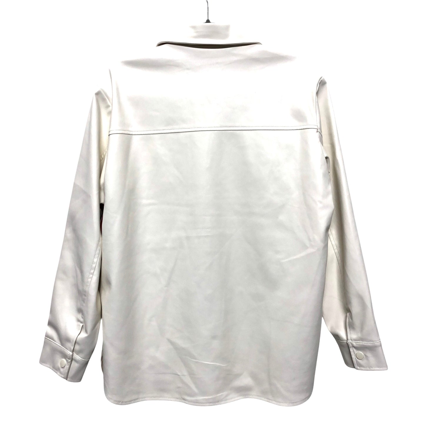 Jacket Shirt By Forever 21 In Ivory, Size:Xs