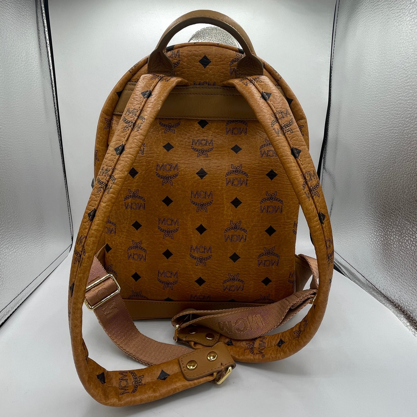 BACKPACK LUXURY DESIGNER by MCM In BROWN, Size: MEDIUM