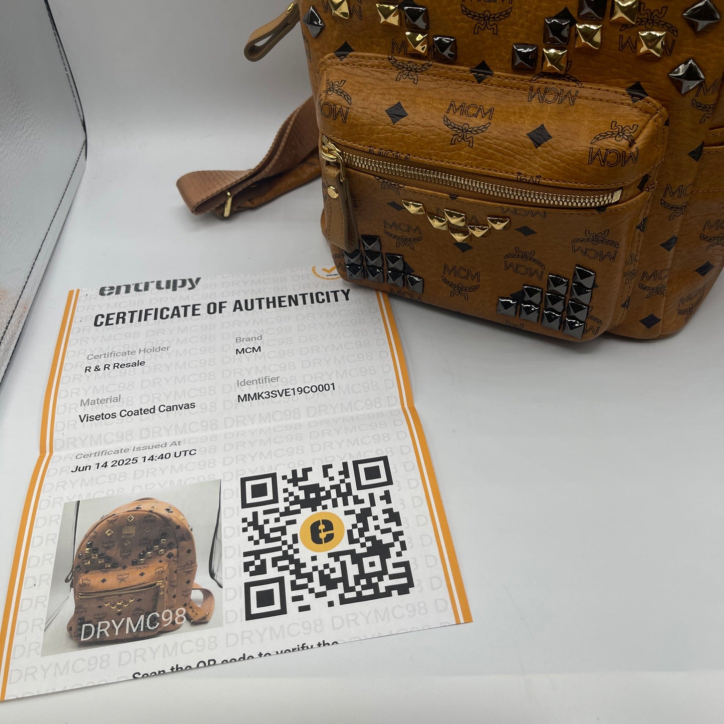 BACKPACK LUXURY DESIGNER by MCM In BROWN, Size: MEDIUM