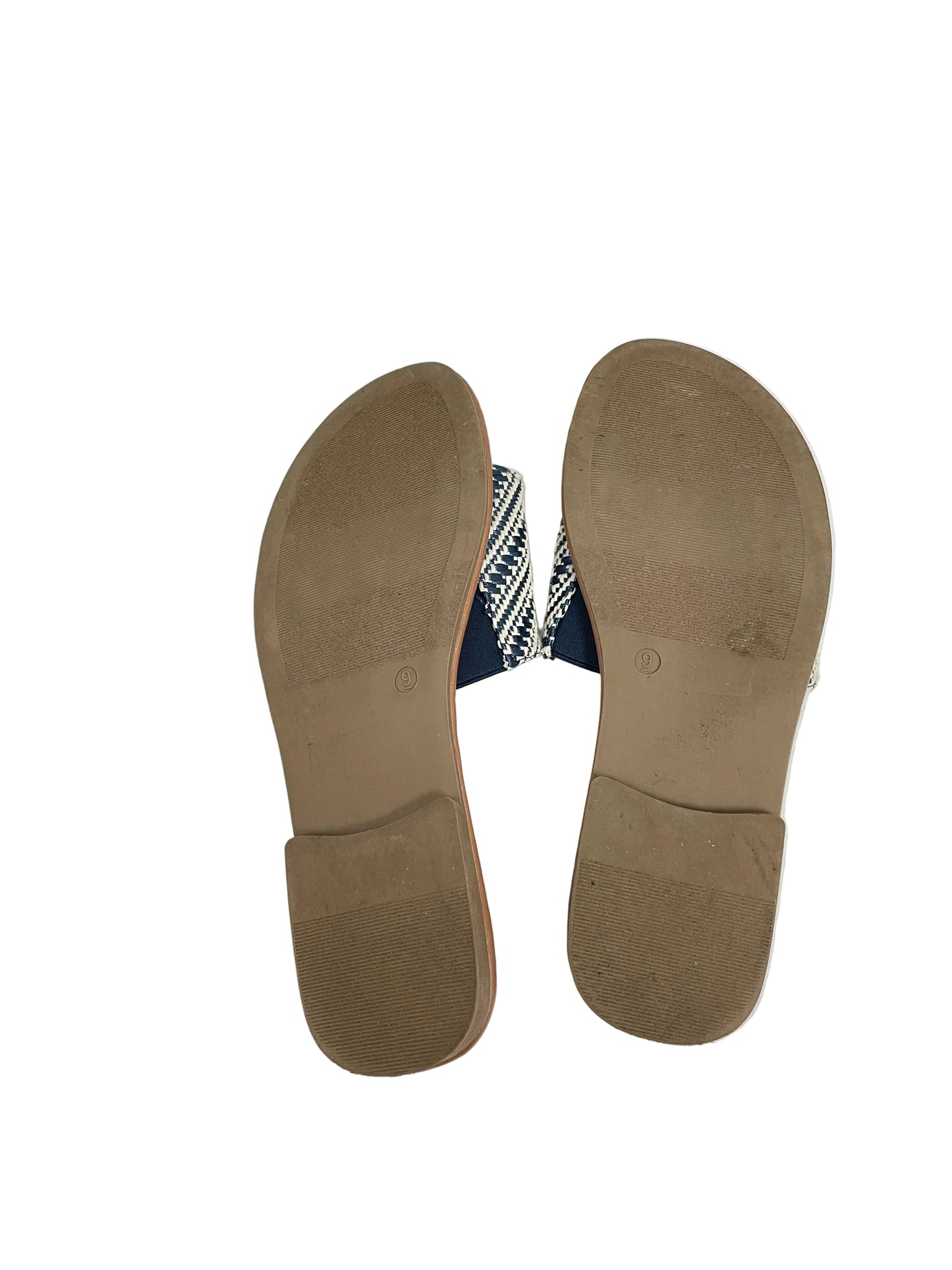 Sandals Flats By Sonoma In Blue & White, Size:9