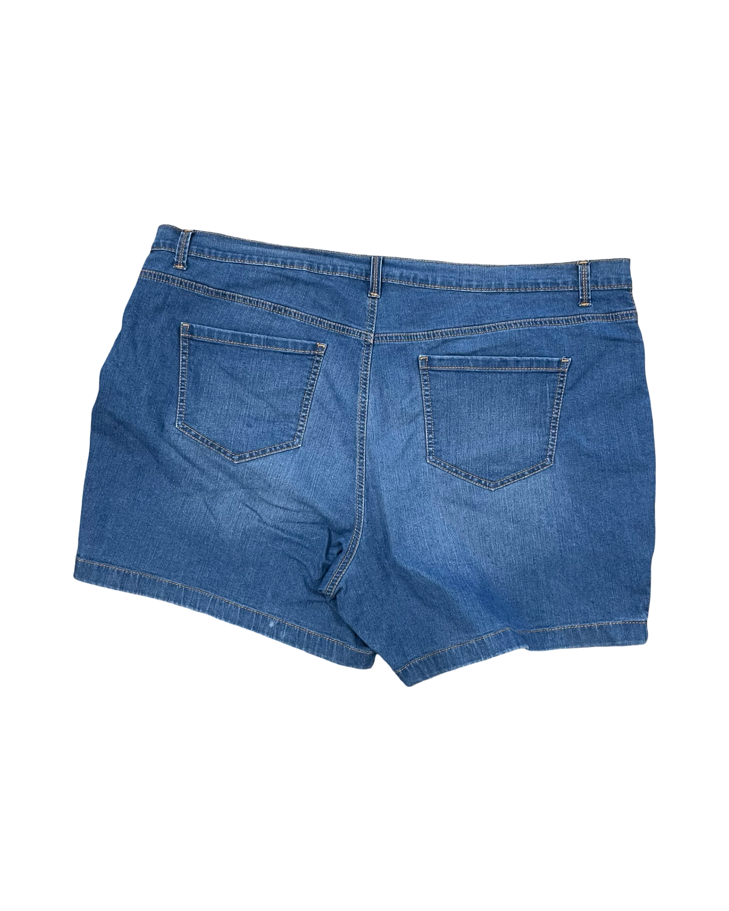 Shorts By Gloria Vanderbilt In Blue Denim, Size:20