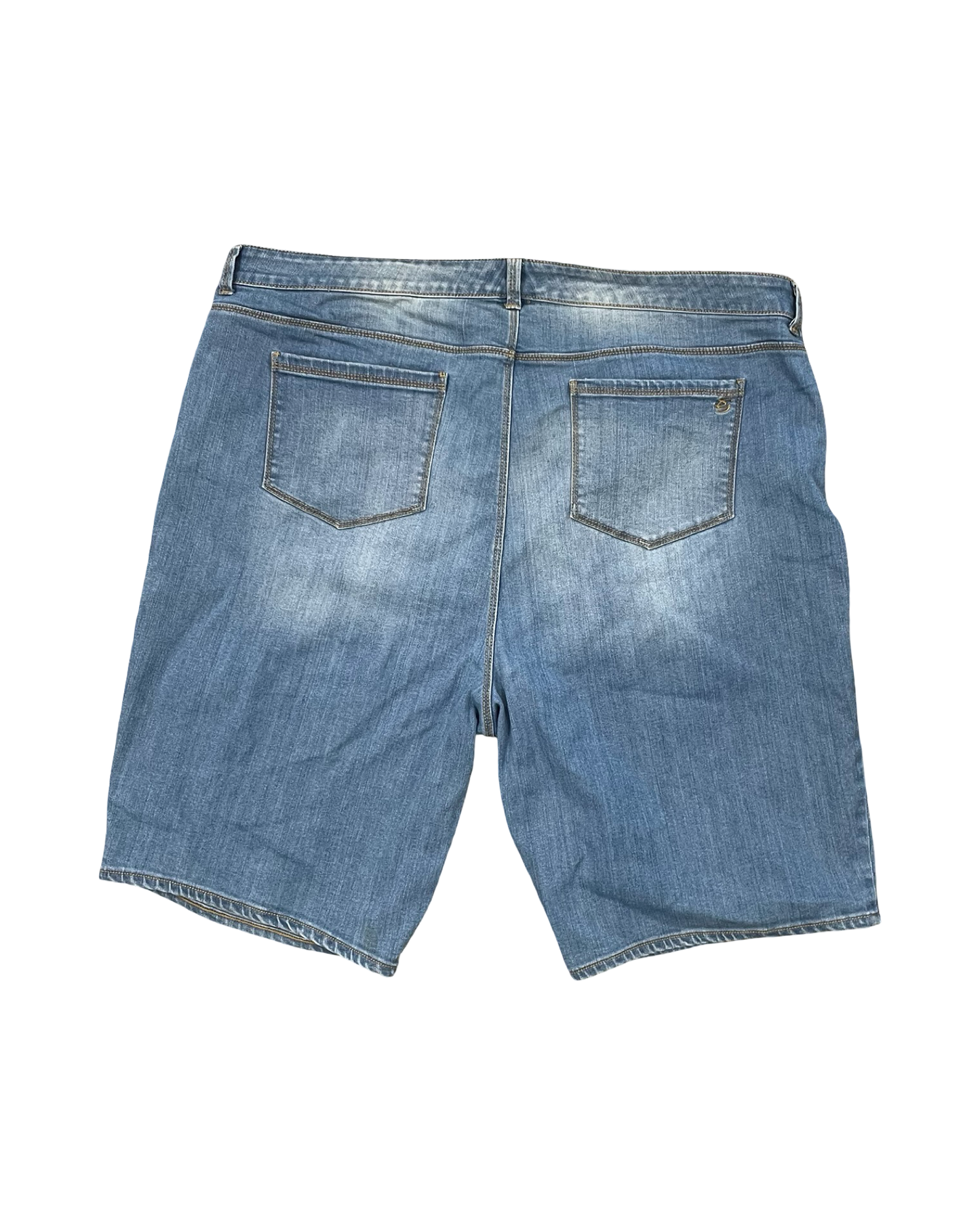 Shorts By Susan Graver In Blue Denim, Size:20
