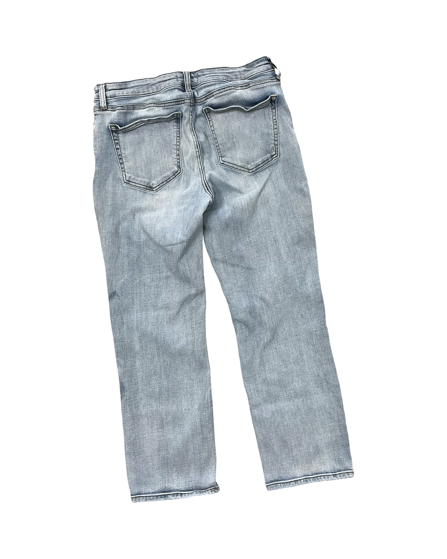 Jeans Straight By Silver In Blue Denim, Size:16