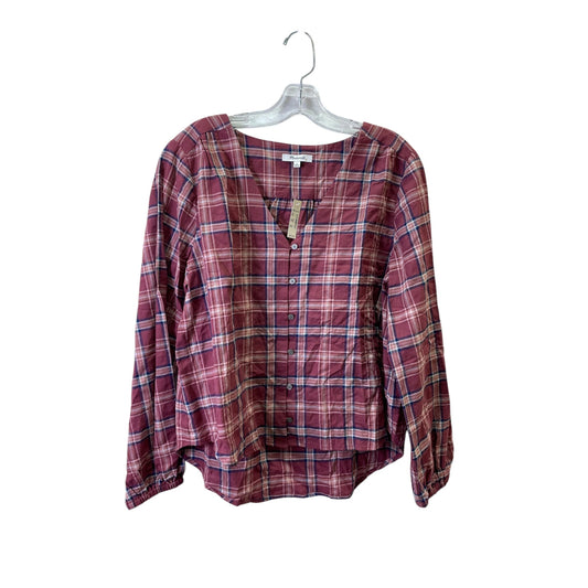 Top Ls By Madewell In Plaid Pattern, Size:L