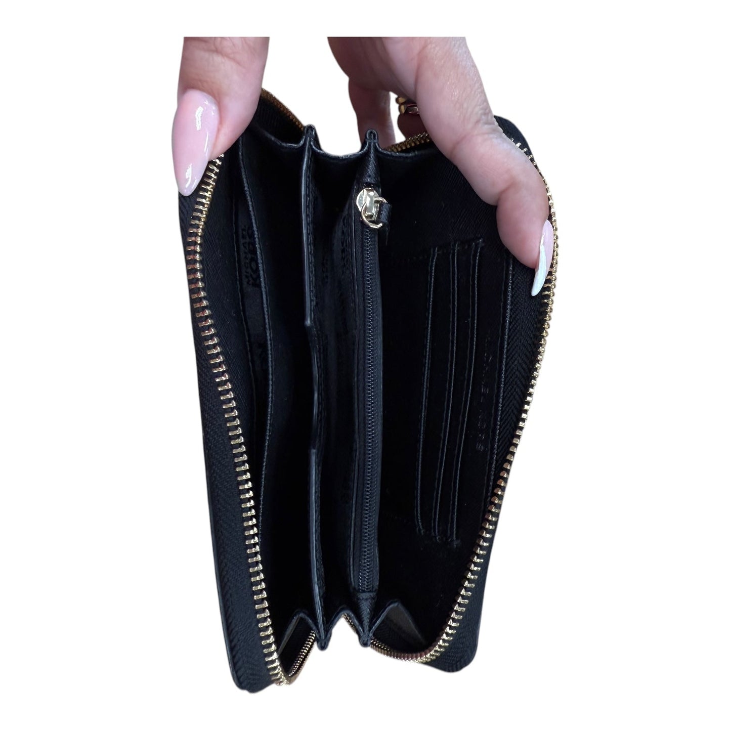 Wallet Designer By Michael Kors In Black, Size:Medium
