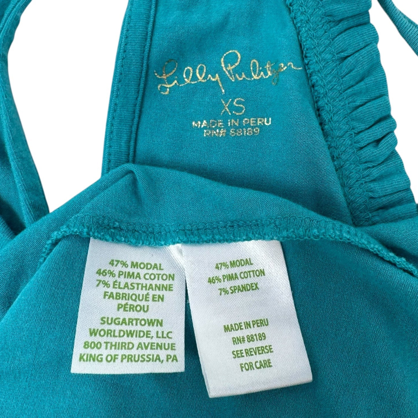 Annabelle Halter Top Designer By Lilly Pulitzer In Blue, Size: XS
