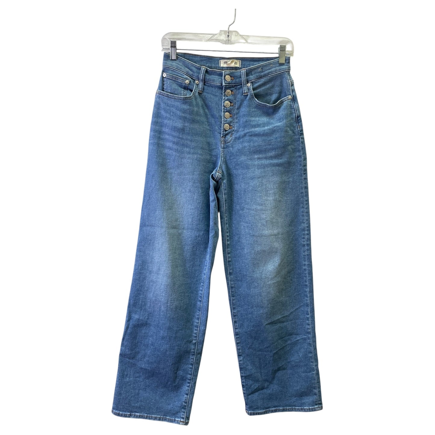 Jeans Wide Leg By Madewell In Blue, Size:2