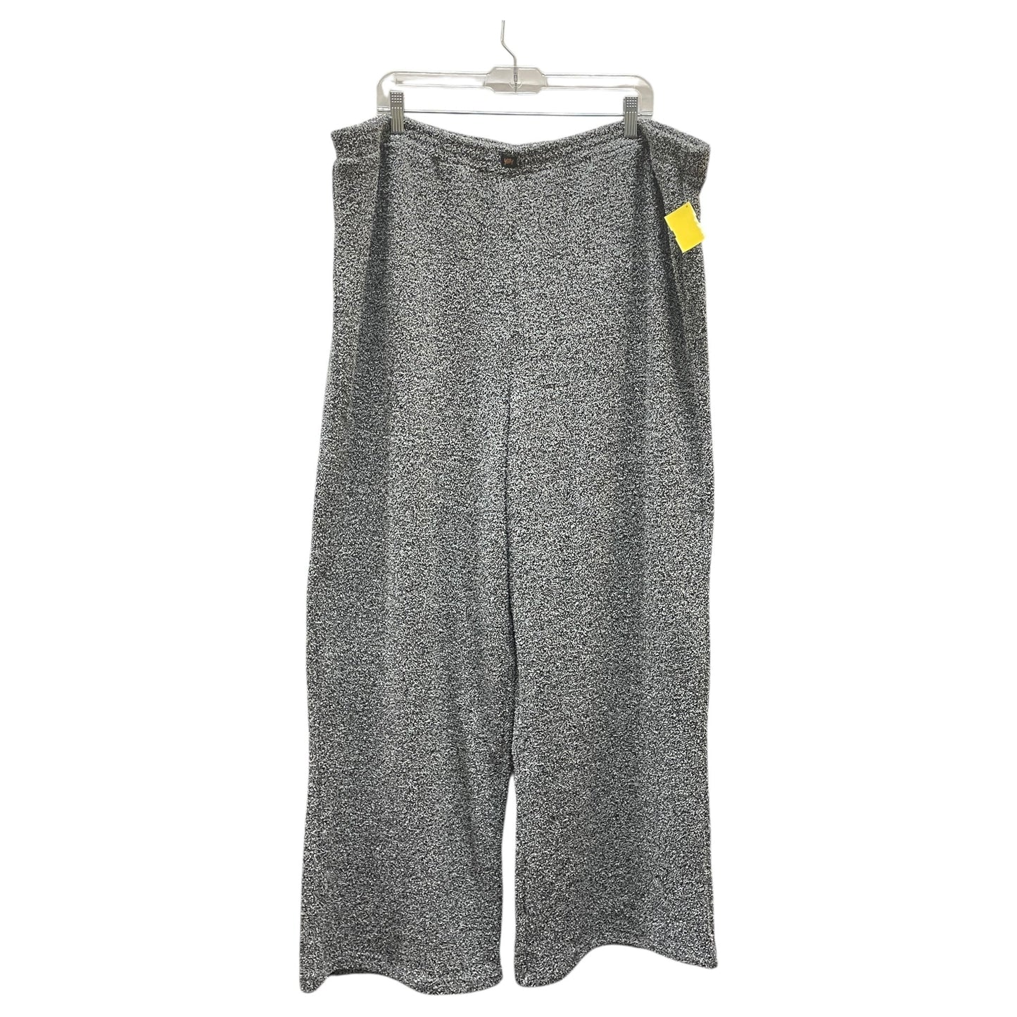 Pants Lounge By Yitty In Black & Grey, Size:3X
