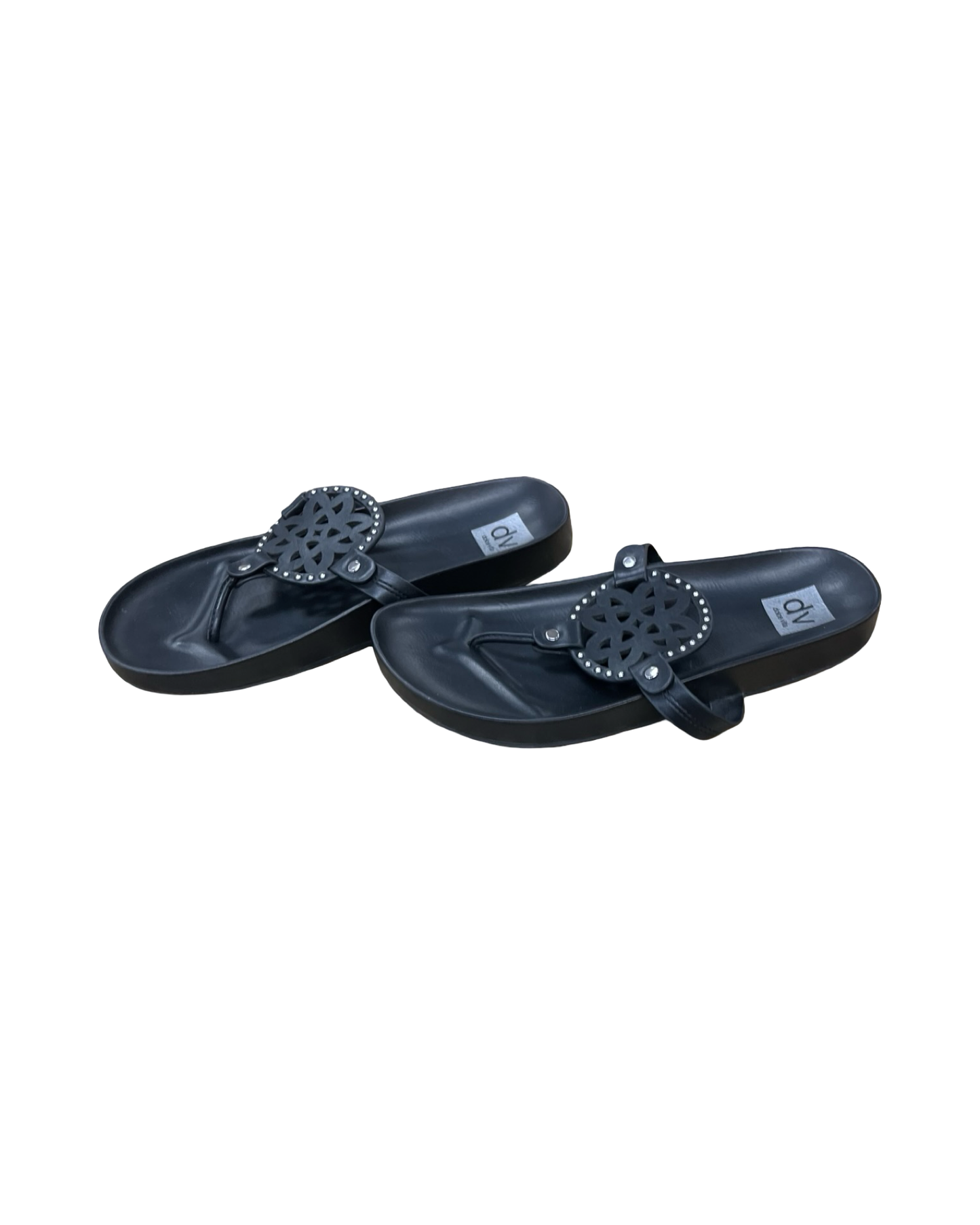 Sandals Flip Flops By Dolce Vita In Black, Size:9