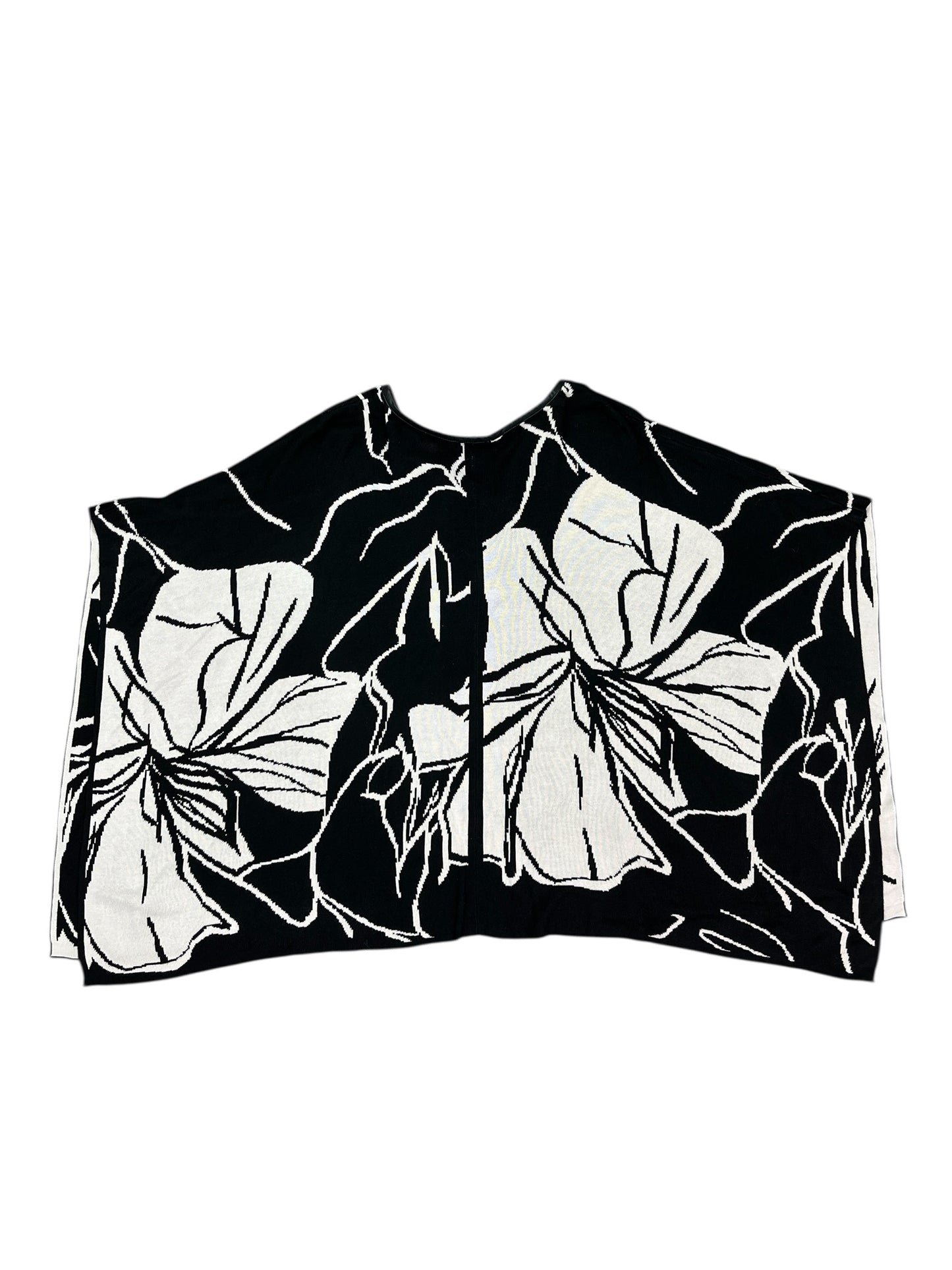 Cardigan By Chicos In Black & Cream, Size:Osfm