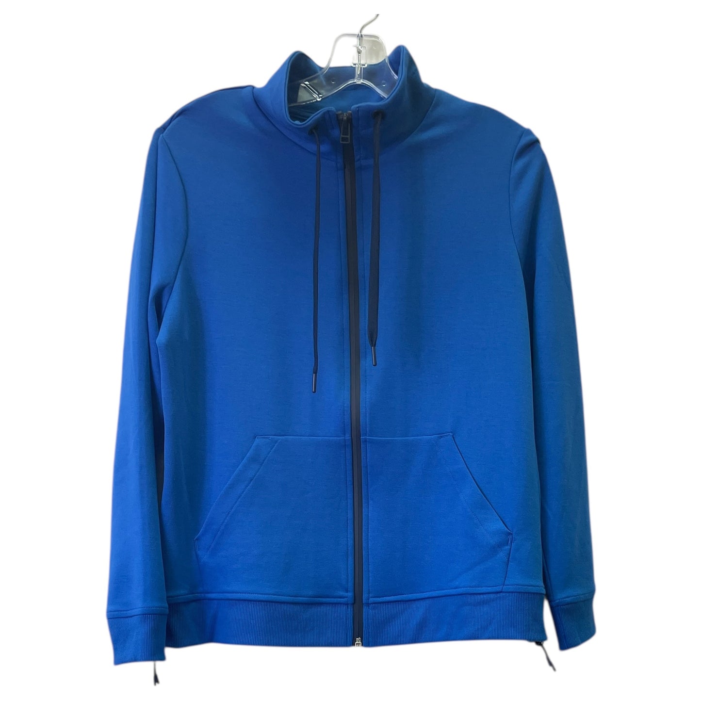 Athletic Jacket By Chicos In Blue, Size:M
