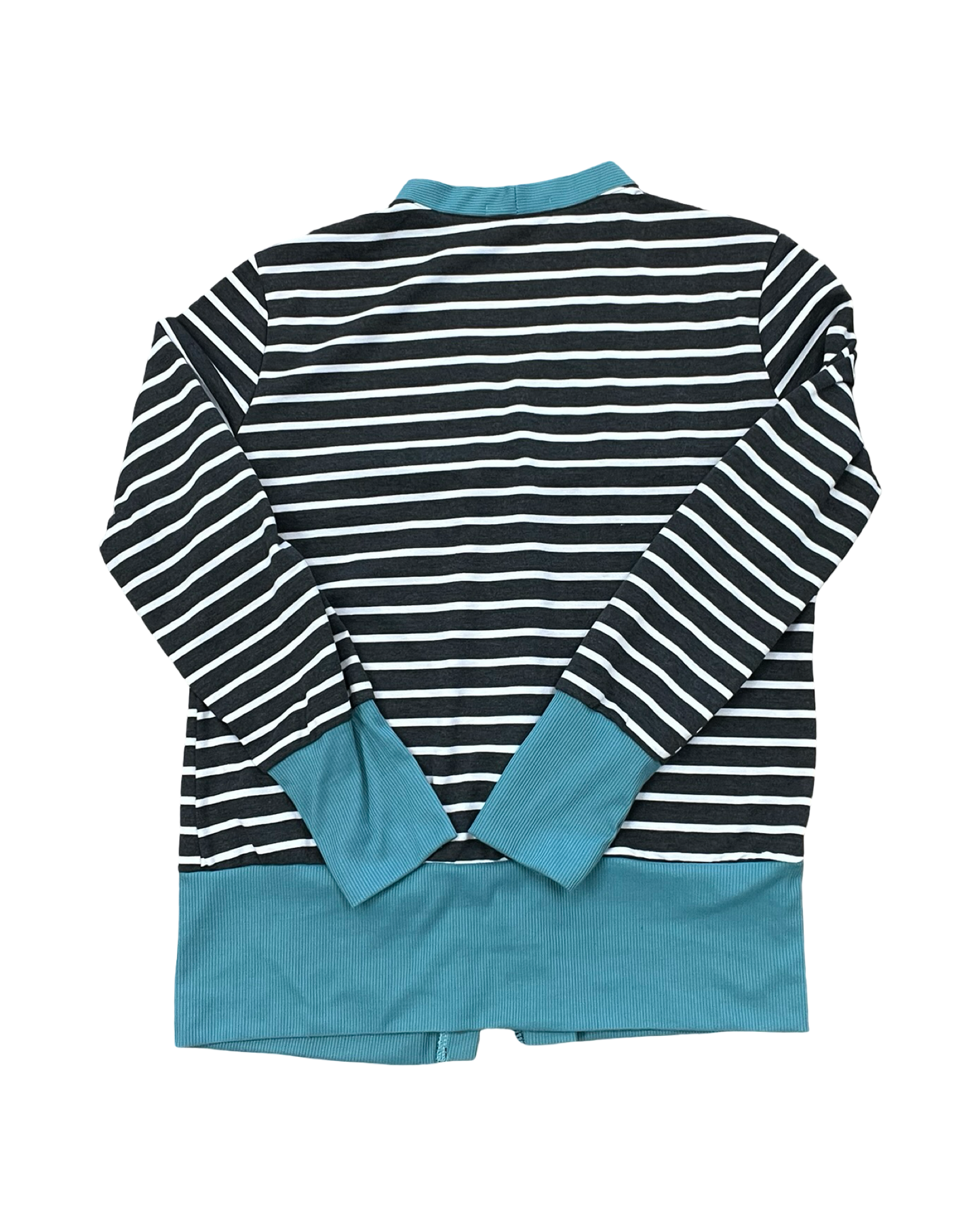 Cardigan By Clothes Mentor In Grey & White, Size:Xl