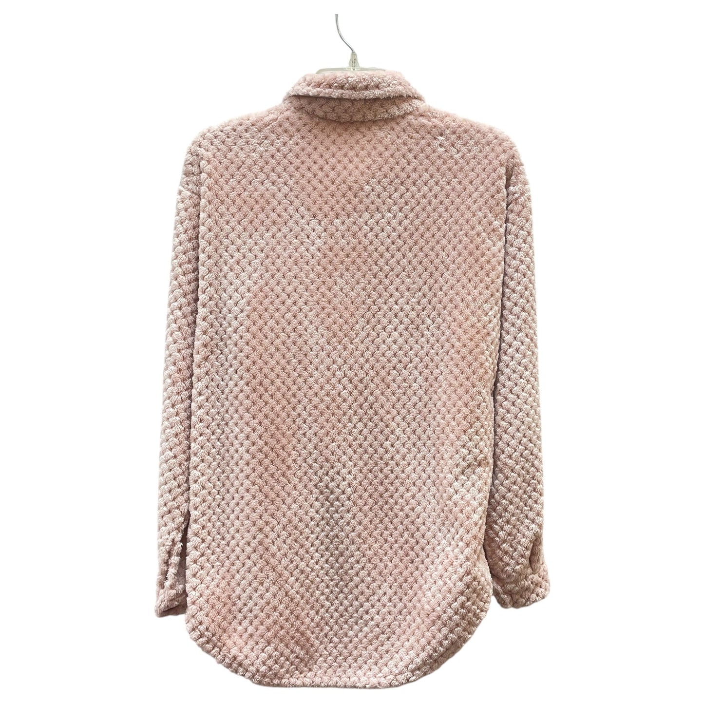 Jacket Fleece By Simply Southern In Pink, Size:M