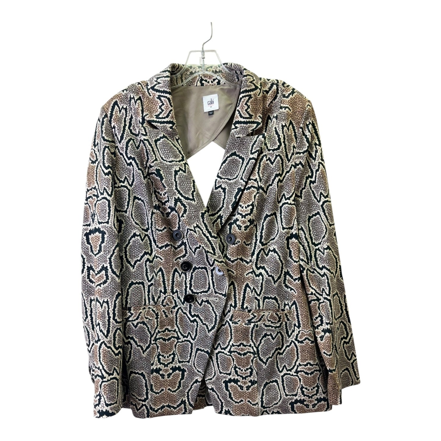Blazer By Cabi In Snakeskin Print, Size:Xl