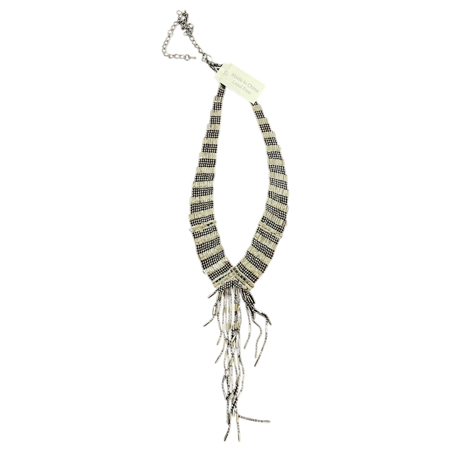Necklace Designer By Natasha In Silver