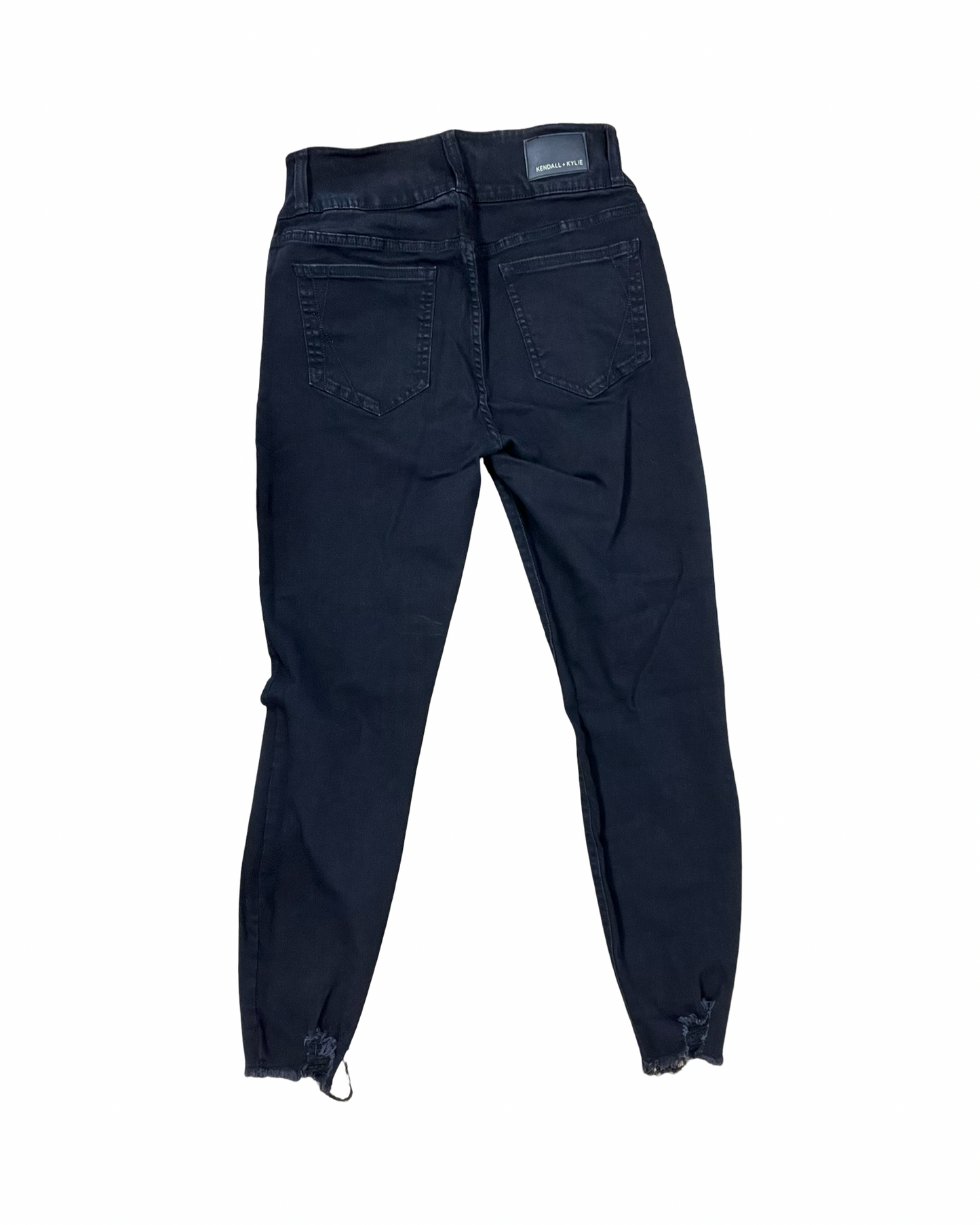 Jeans Skinny By Kendall + Kylie In Black Denim, Size:10