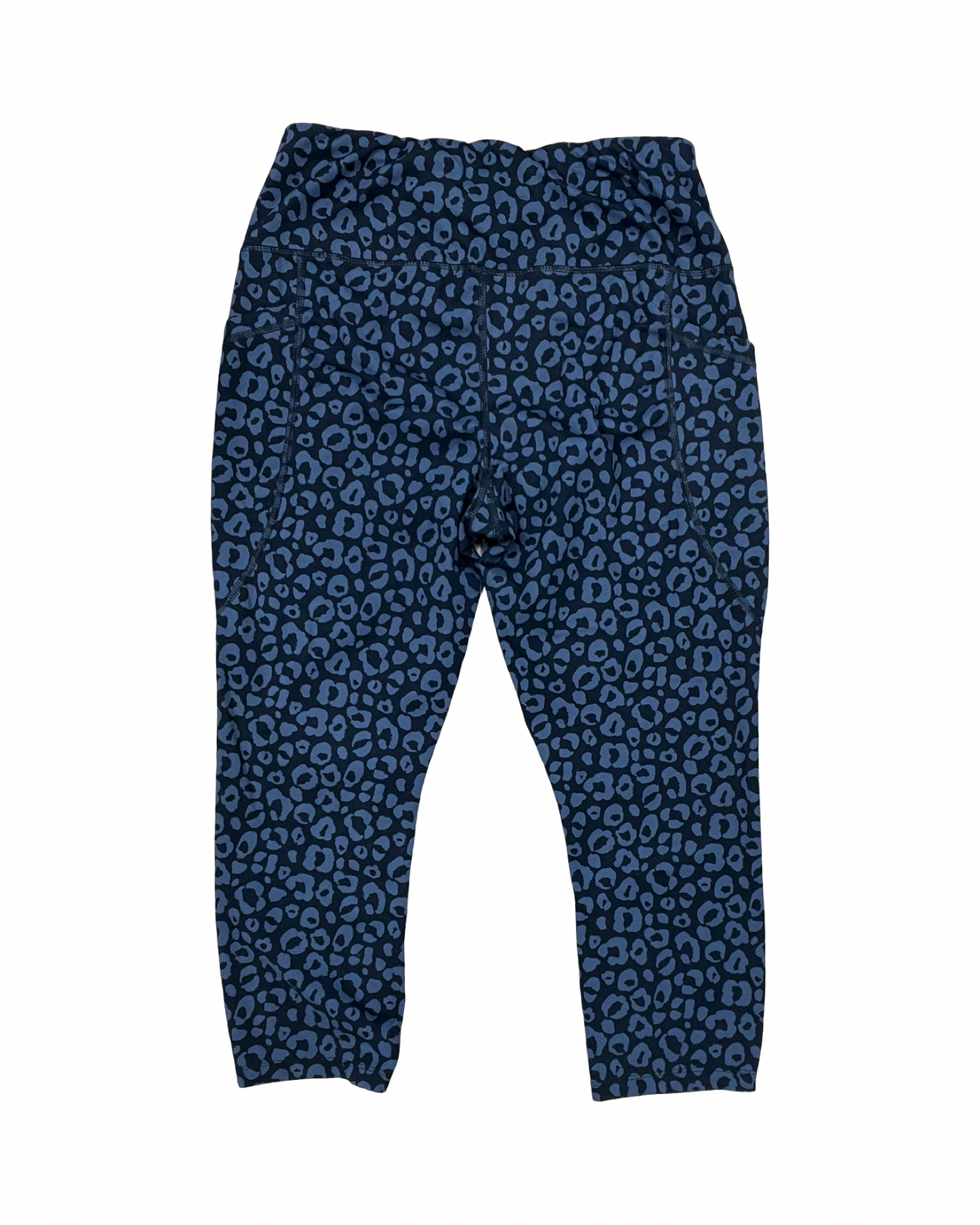 Athletic Leggings Capris By Avia In Black & Grey, Size:L