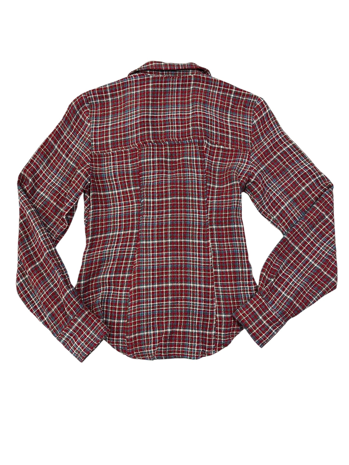 Top Ls By Pilcro In Plaid Pattern, Size:Xxs