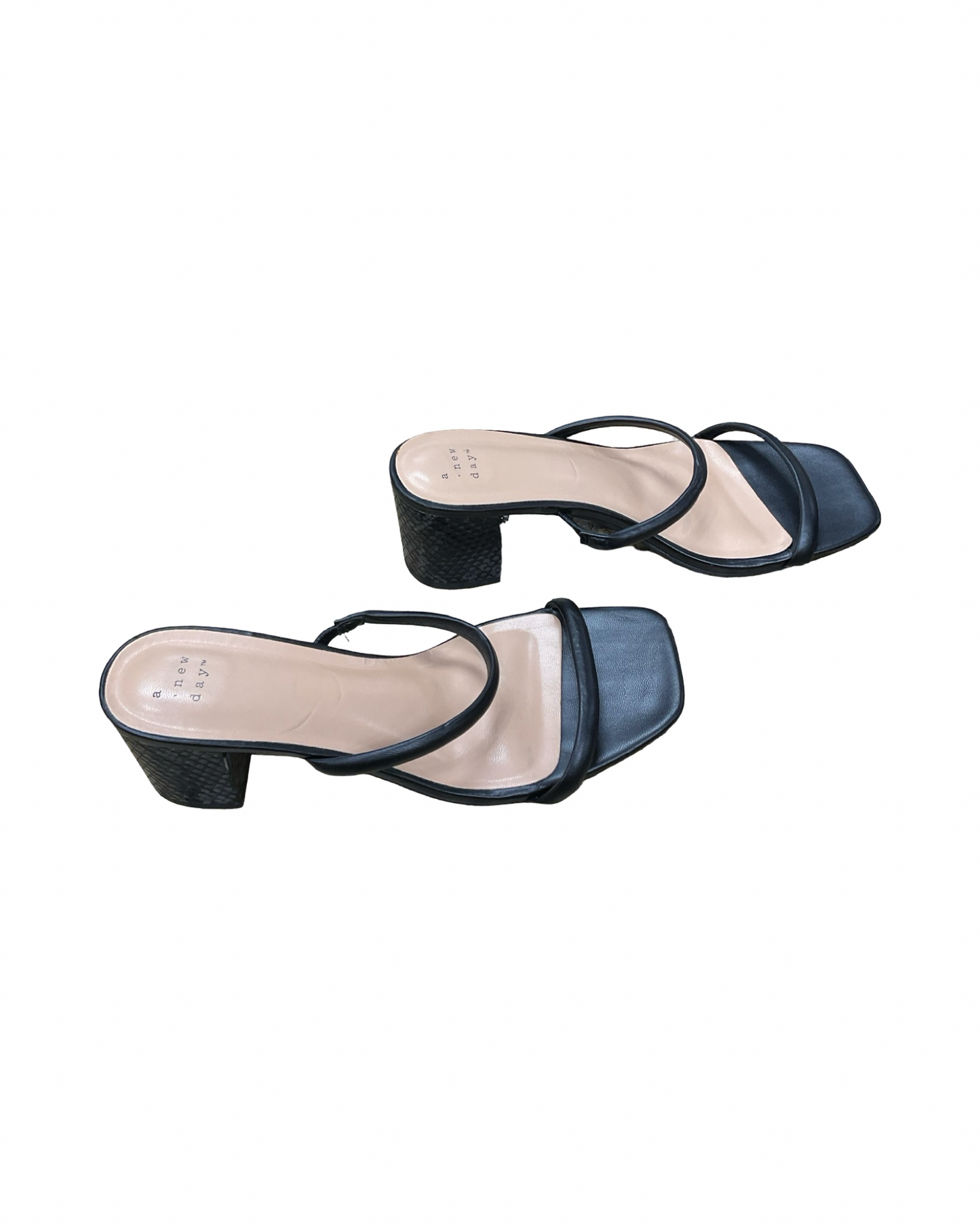 Sandals Heels Block By A New Day In Black, Size:8.5