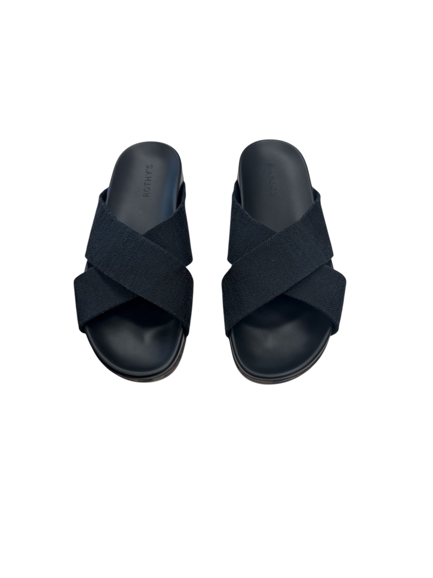 SANDALS FLATS by ROTHYS In BLACK, Size: 10.5