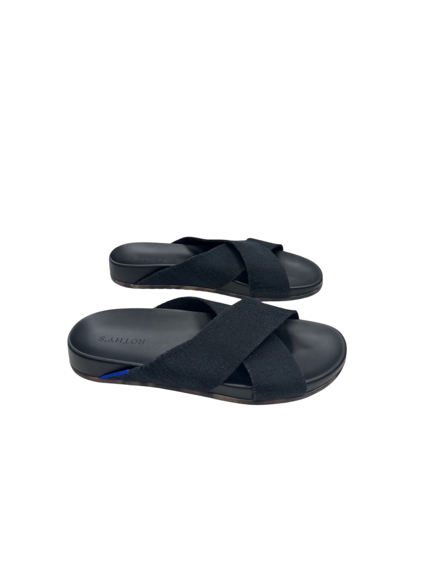 SANDALS FLATS by ROTHYS In BLACK, Size: 10.5