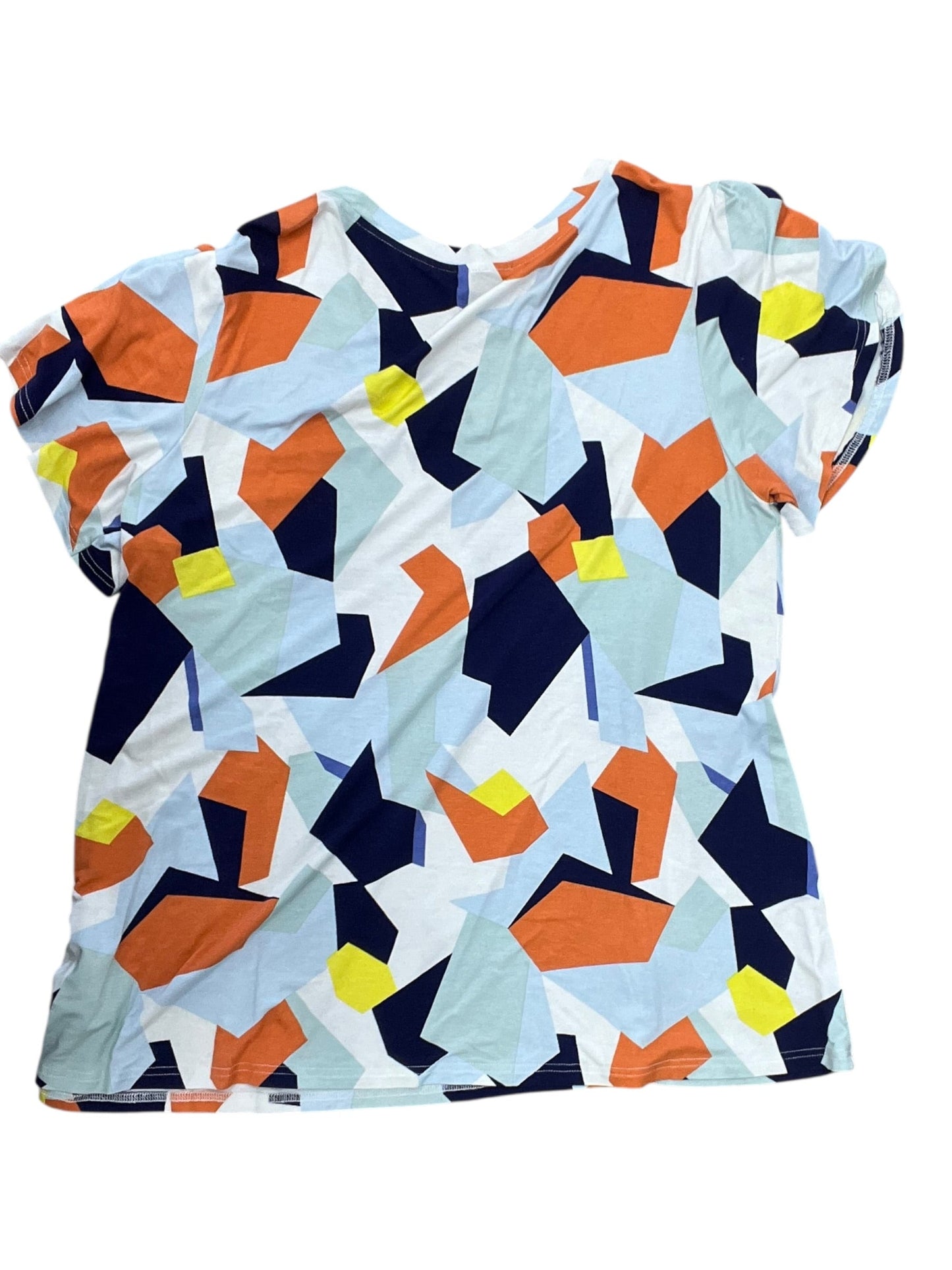 Top Ss By Clothes Mentor In Green & Orange, Size:Xl