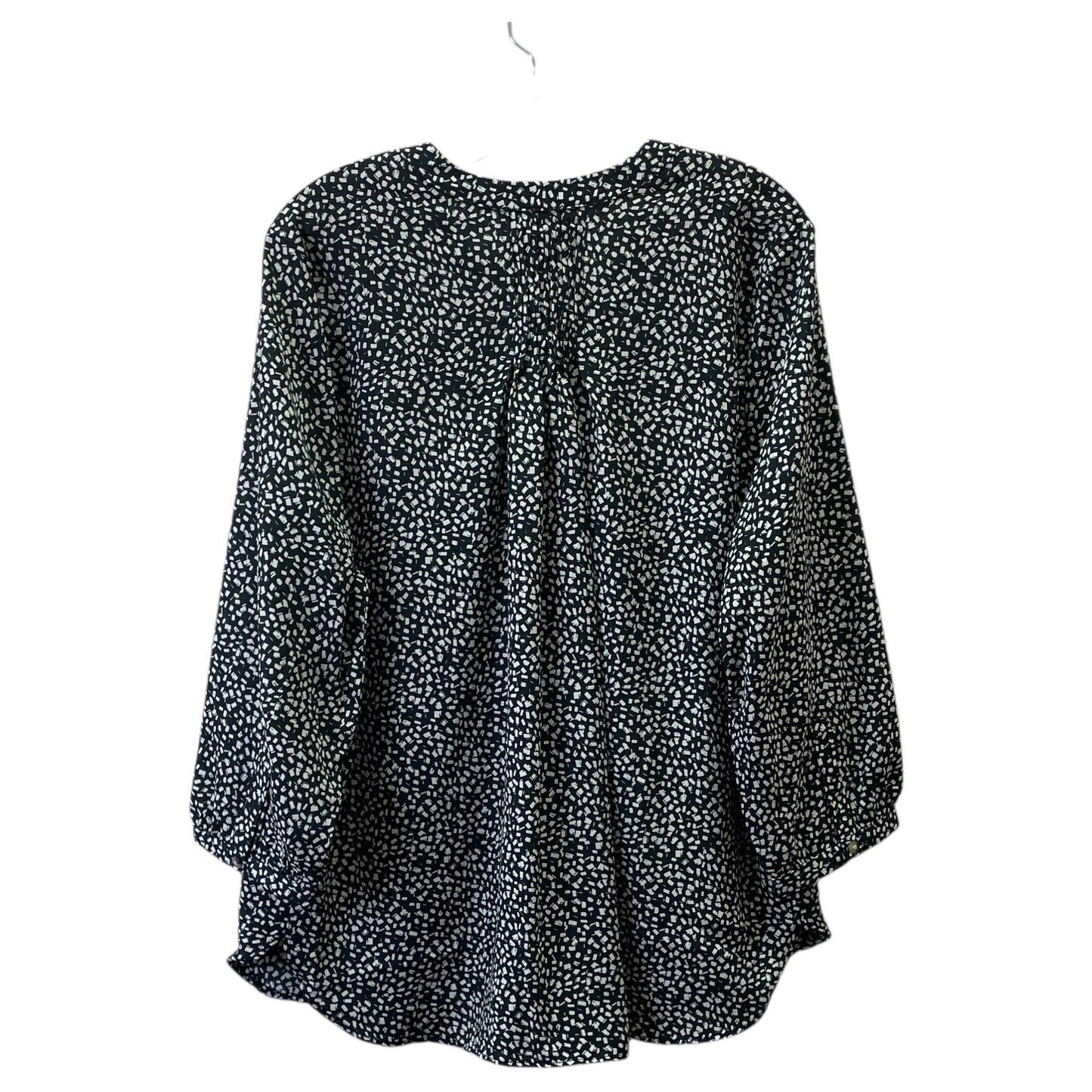 TOP LS by JACHS GIRLFIREND In BLUE & WHITE, Size: XL