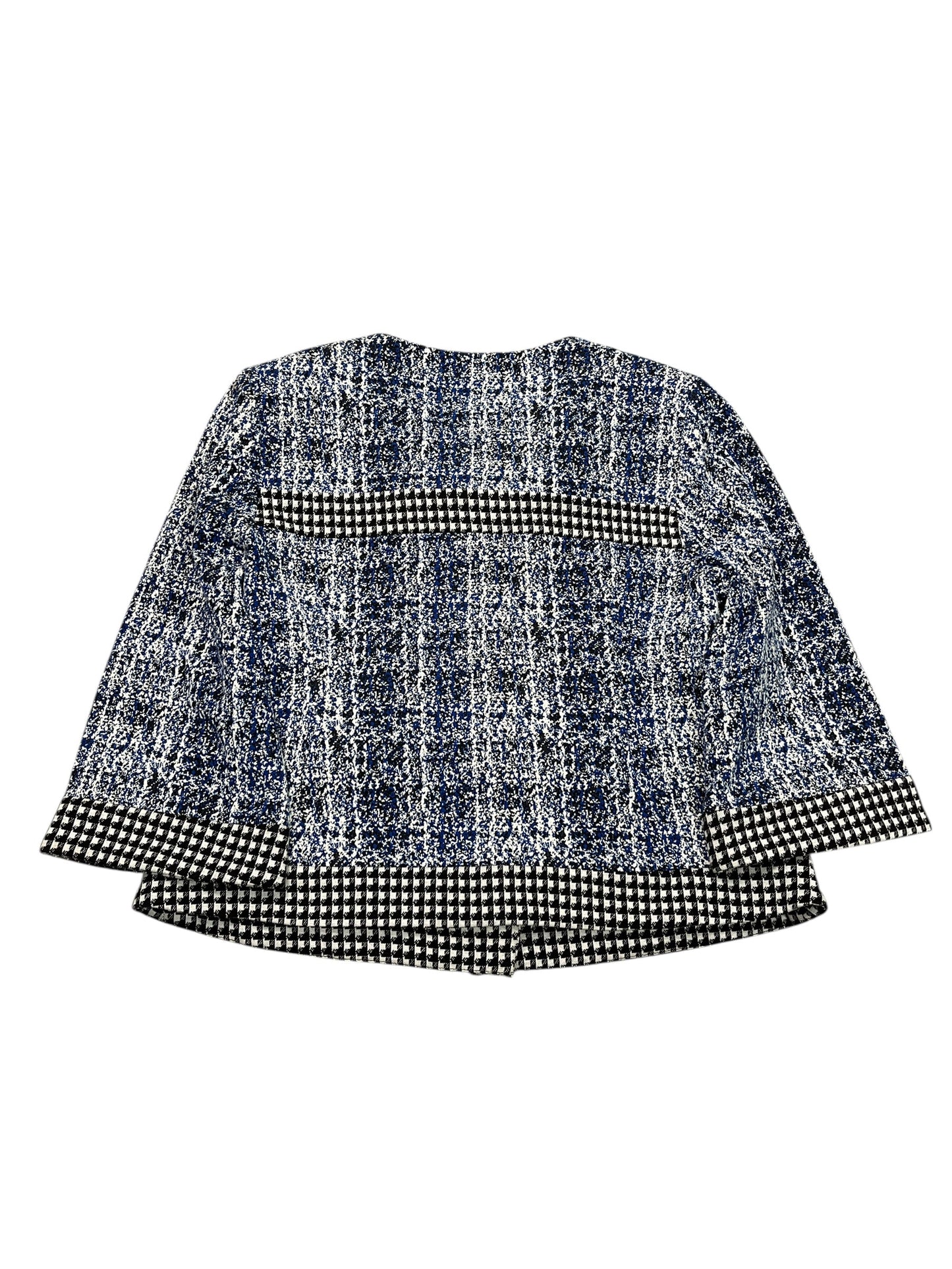 Jacket Other By Cabi In Blue & White, Size:M