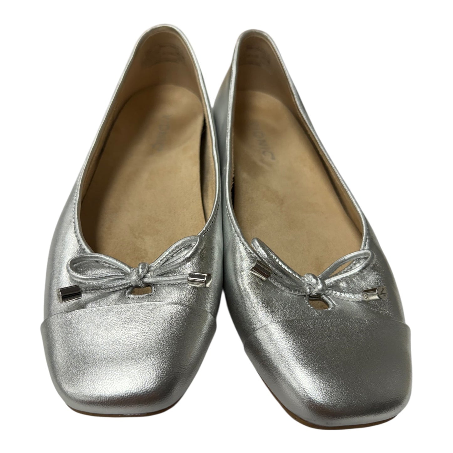 Shoes Flats By Vionic In Silver, Size:8