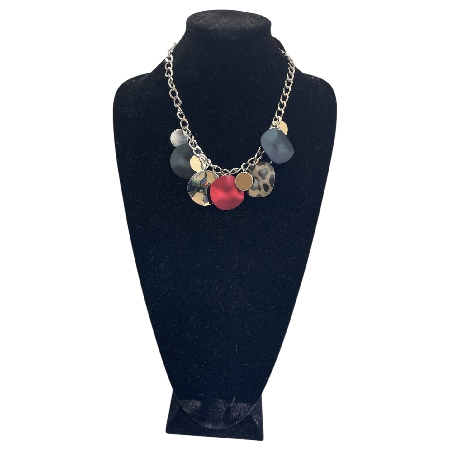 Necklace Set By Ashley Stewart In Black & Red, Size:02 Piece Set