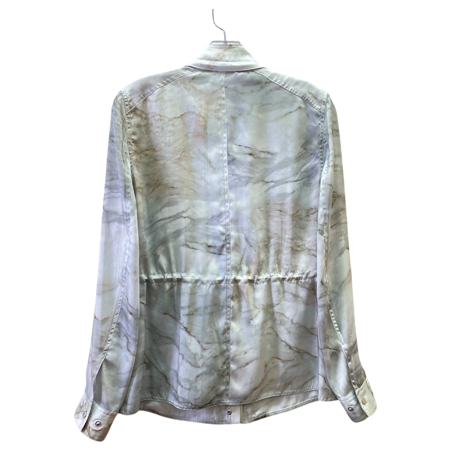 Jacket Shirt By Elie Tahari In Ombre Print, Size:S