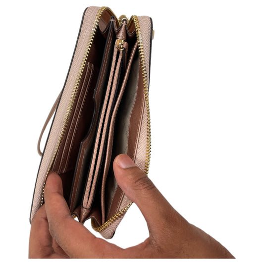 Wristlet Designer By Michael Kors In Rose Gold, Size:Large