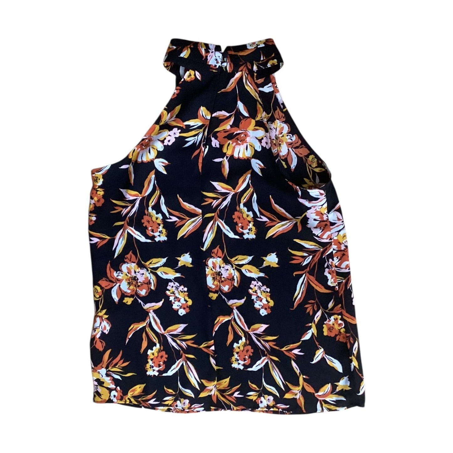 Top Sleeveless By White House Black Market In Black & Orange, Size:0