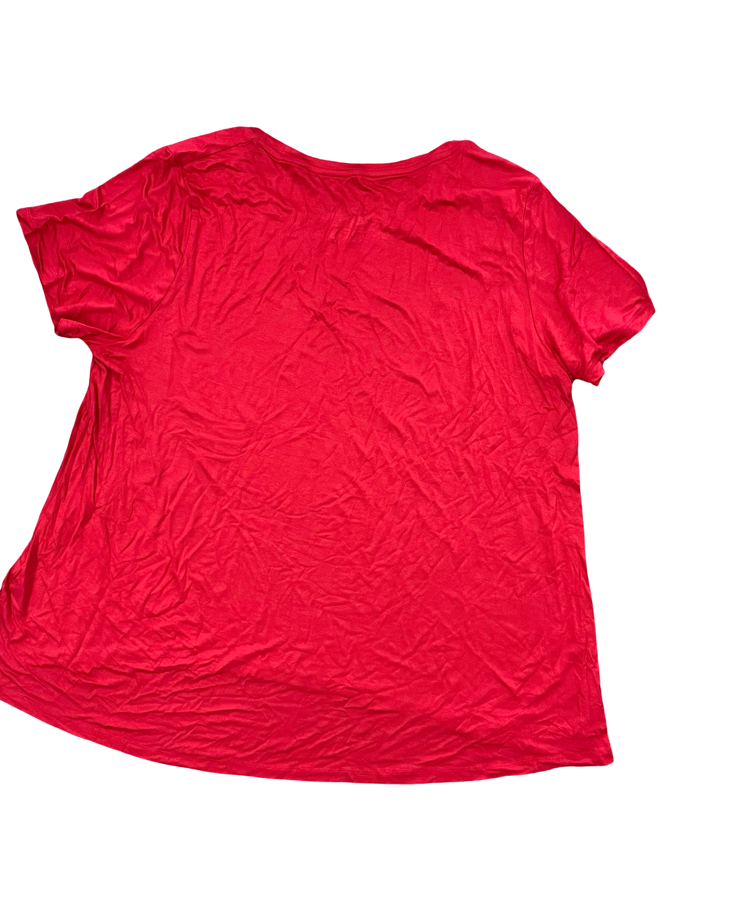 Top Ss Basic By Clothes Mentor In Red, Size:3X