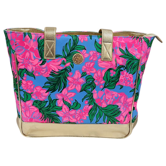 Tote Designer By Lilly Pulitzer In Floral Print, Size:Large