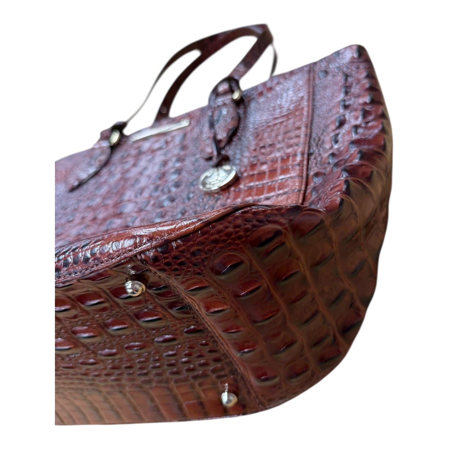Handbag Designer By Brahmin In Brown, Size:Medium