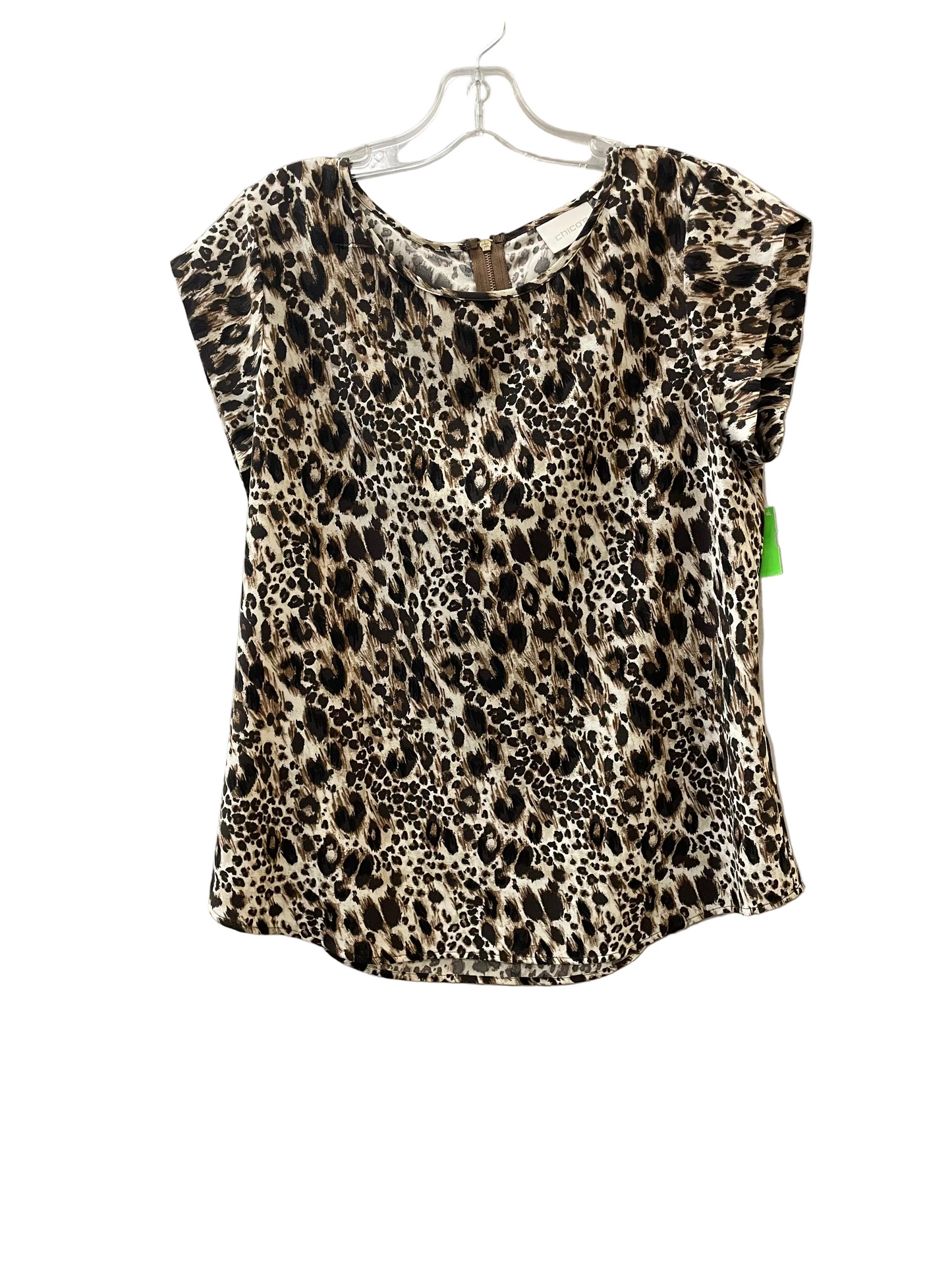 Top Ss By Chicos In Animal Print, Size:M