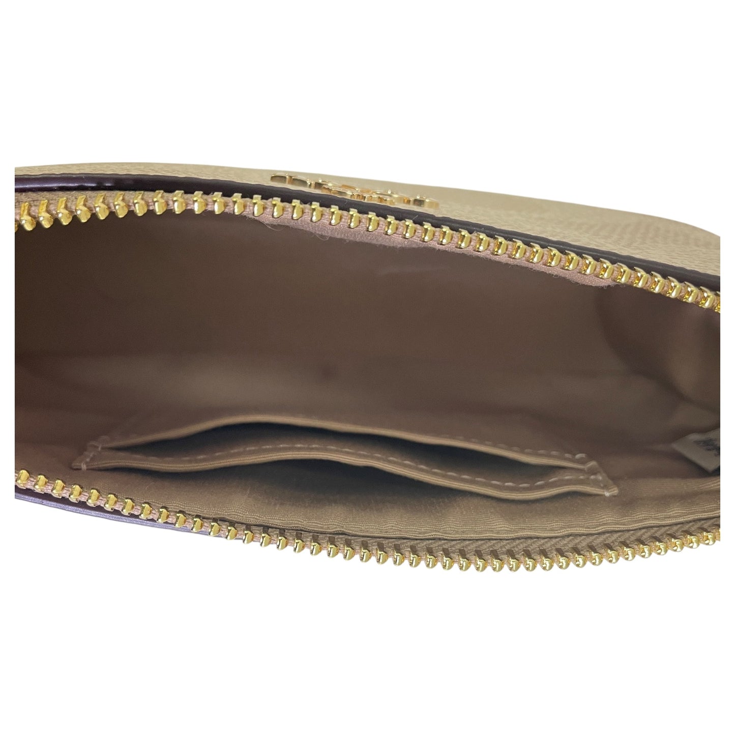 Handbag Designer By Coach In Brown & Cream, Size:Small