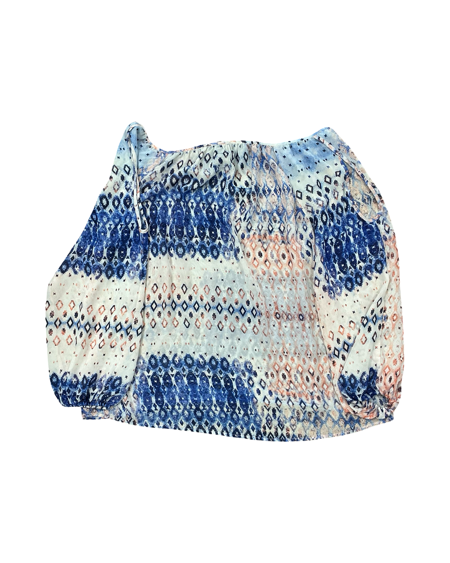 Top Ls By Alyx In Blue & Red & White, Size:2X