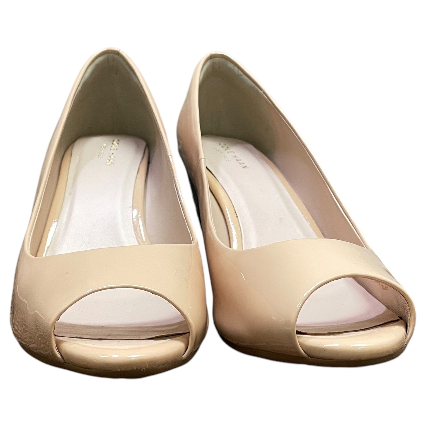 Shoes Heels Wedge By Cole-Haan In Cream, Size:8.5