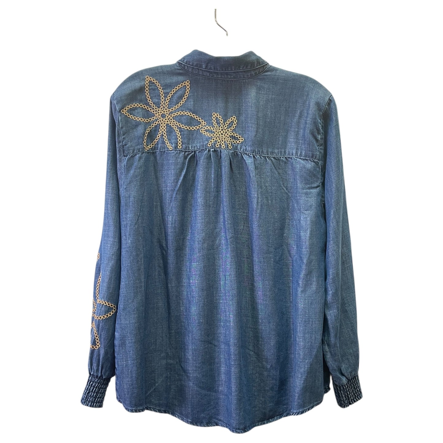 Top Ls By Chicos In Blue Denim, Size:M