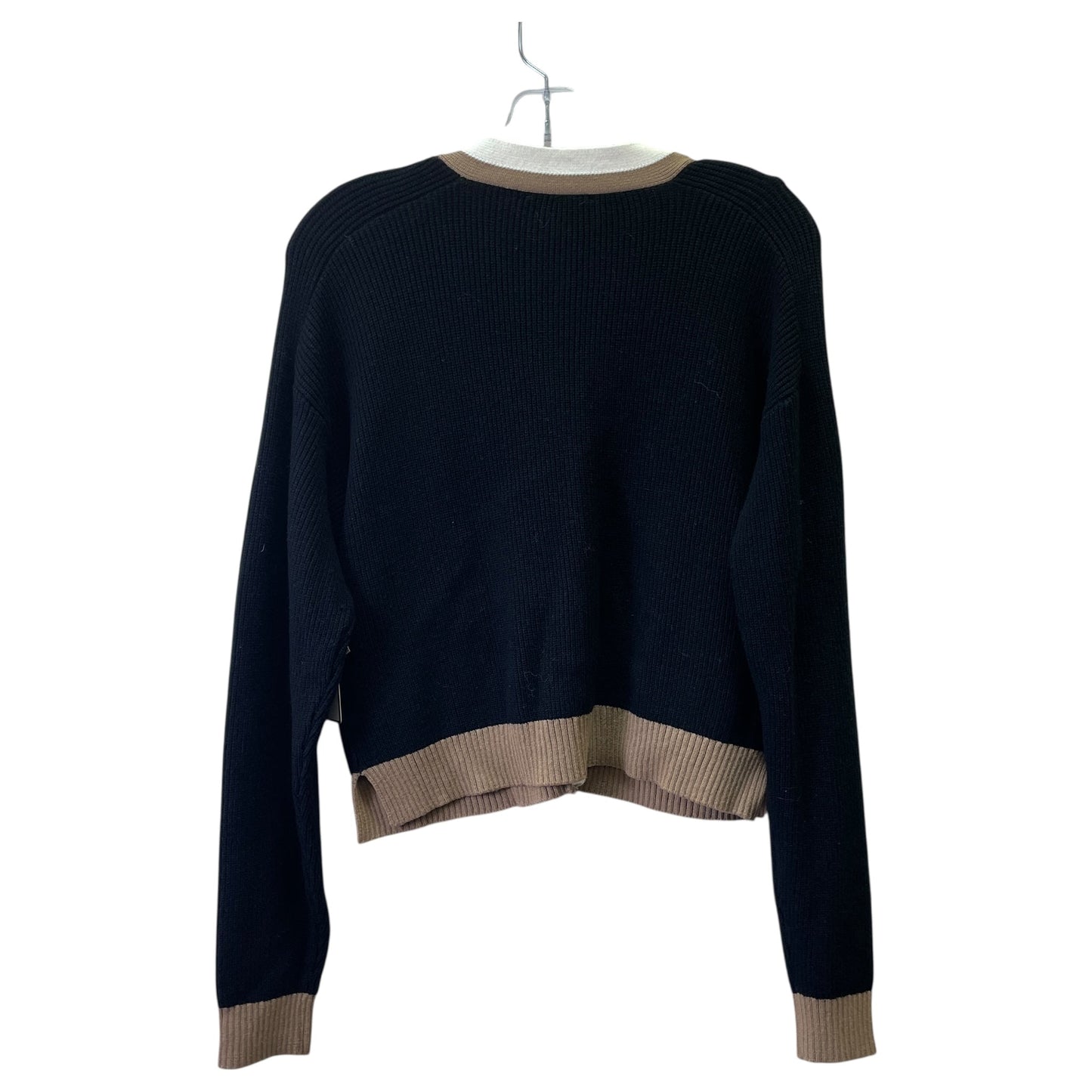 Sweater Cardigan By Laundry In Black, Size:M