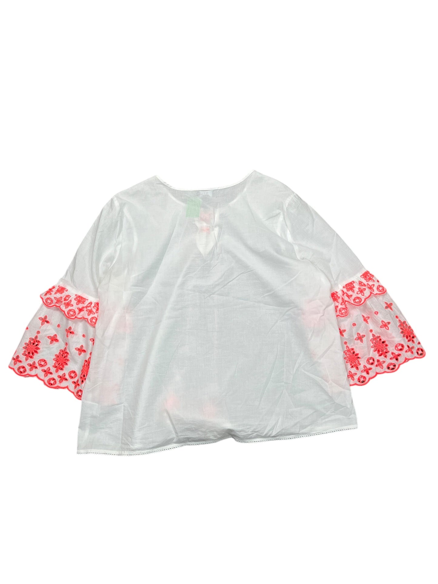 Blouse 3/4 Sleeve By Ana In White, Size:Xl