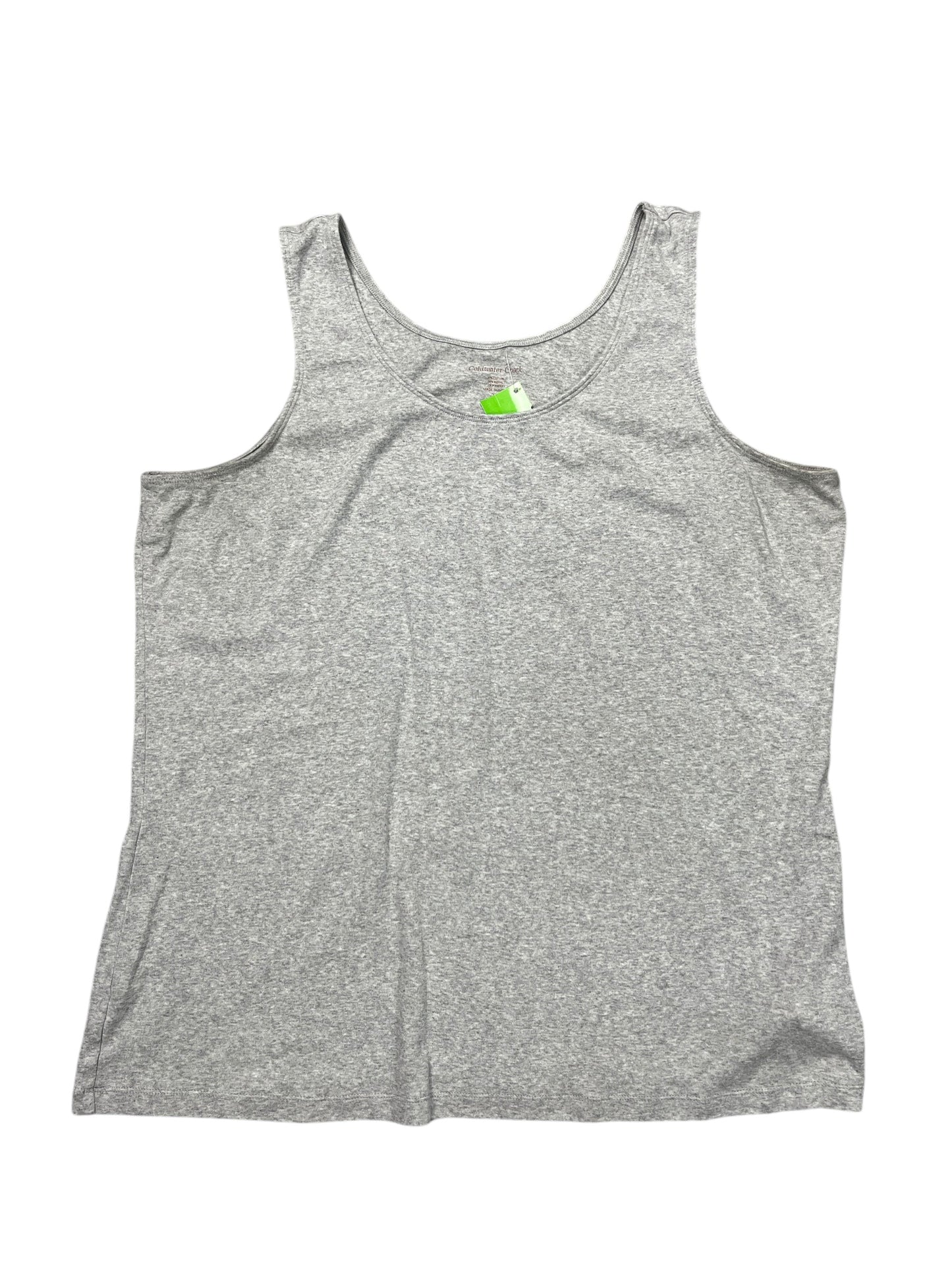 Tank Top By Coldwater Creek In Grey, Size:2X