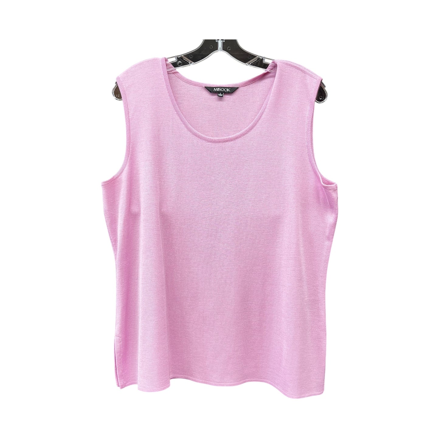 Top Sleeveless By Misook In Pink, Size:L